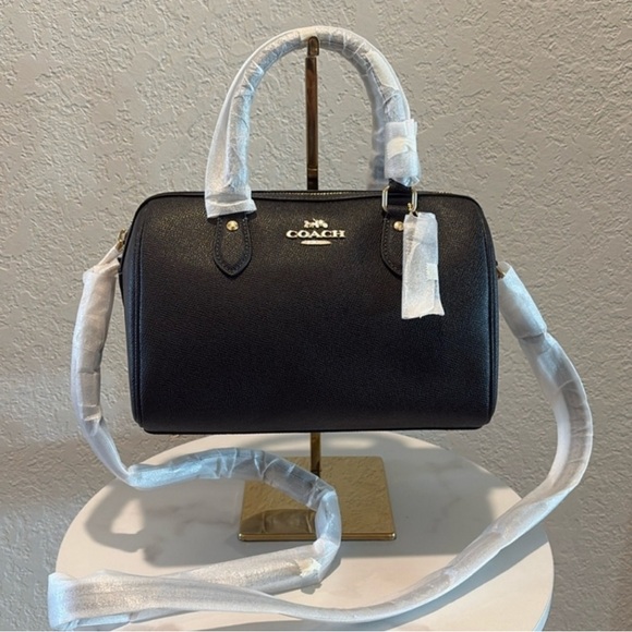 Coach Black Leather Handbag - Picture 2 of 13